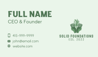 Green Hand Gardening  Business Card Image Preview