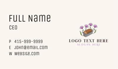 Floral Bread Loaf Business Card Image Preview