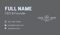 Crafting Business Wordmark Business Card Design