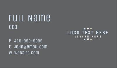 Crafting Business Wordmark Business Card Image Preview