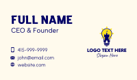 Light Bulb Tower Fort Business Card Design