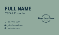 Stylish Apparel Wordmark Business Card Design