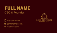 Luxury Organic Crown Business Card Image Preview