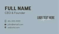 Minimalist Business Brand  Business Card Image Preview