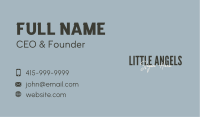 Minimalist Business Brand  Business Card Design