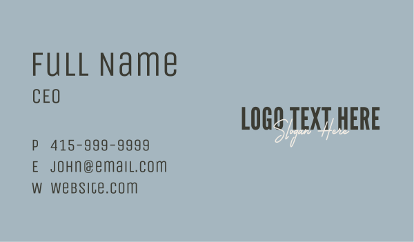 Minimalist Business Brand  Business Card Design Image Preview