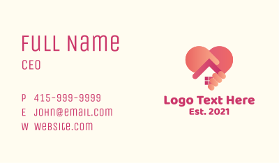 Heart House Dealer Business Card Image Preview