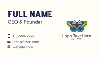 Colorful Moth Business Card Design