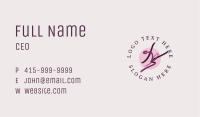 Female Ribbon Dancer Business Card Image Preview