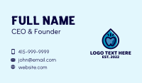 Clean Tooth Droplet Business Card Image Preview