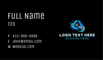 Power Wash Cleaner Business Card Image Preview