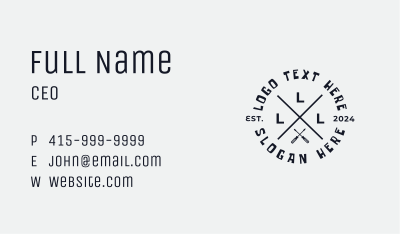 Tools Hardware Lettermark Business Card Image Preview