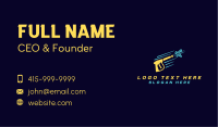 Yellow Pressure Washer Business Card Design