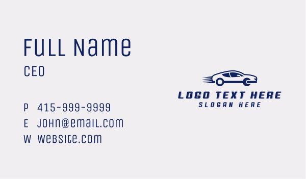 Automobile Mechanical Wrench Business Card Design Image Preview