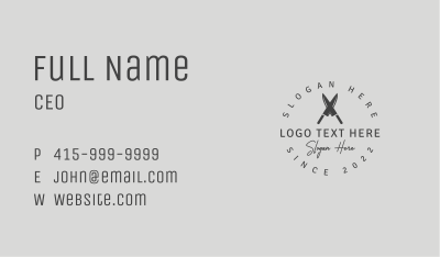 Gray Knife Seal Business Card Image Preview