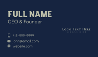 Premium Minimalist Wordmark Business Card Design