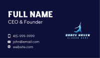 Athletic Lightning Bolt Business Card Image Preview