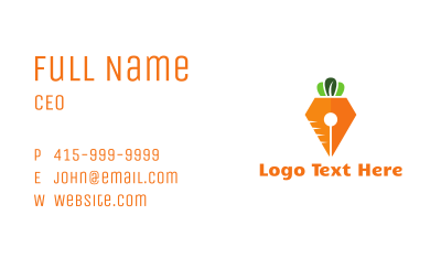 Carrot Pen Business Card Image Preview