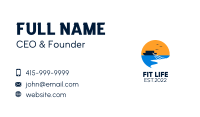Fisherman Sailboat Net  Business Card Image Preview