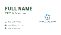 Leaf Water Cycle Business Card Design