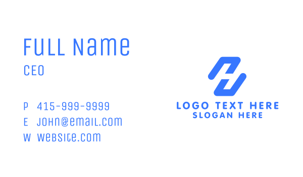Corporate Letter H  Business Card Design Image Preview