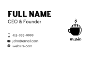 Piano Keys Coffee Business Card Image Preview