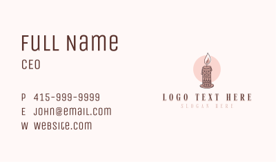 Artisanal Candle Souvenir Business Card Image Preview