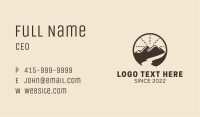 Mountain River Camping  Business Card Image Preview