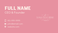 Elegant Dainty Wordmark Business Card Preview