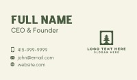Green Pine Tree Business Card Image Preview