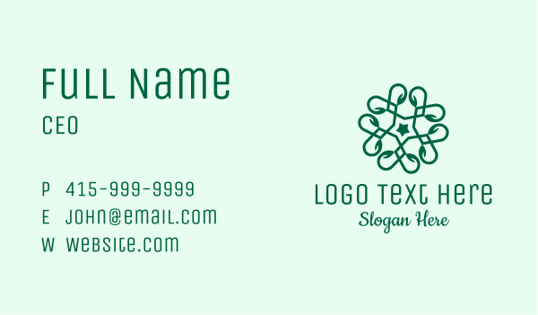 Nature Star Spa  Business Card Design Image Preview