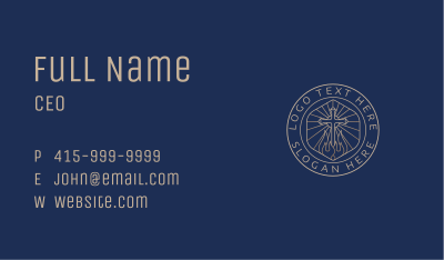 Christian Sacred Cross Business Card Image Preview