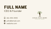 Tree Plant Woman Business Card Image Preview