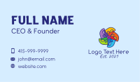 Fun Colorful Pinwheel Business Card Image Preview