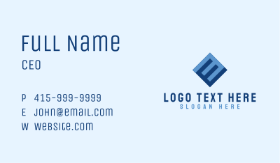 Industrial Letter E Monogram Business Card Image Preview