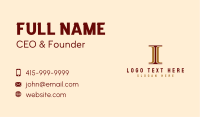 Pillar Legal Advice Lawyer Business Card Design