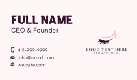 Eyelash Beauty Cosmetics Business Card Design