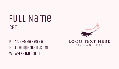 Eyelash Beauty Cosmetics Business Card Image Preview