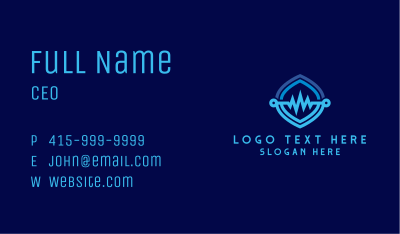 Blue Health Lifeline Business Card Image Preview