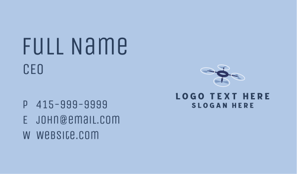 Drone Delivery Logistics Business Card Design Image Preview