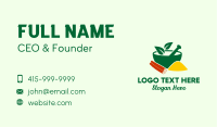 Organic Cinnamon Spice Bowl Business Card Design