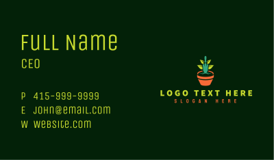 Plant Gardening Pot Business Card Image Preview