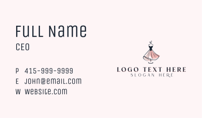 Bridal Fashion Dress Business Card Image Preview