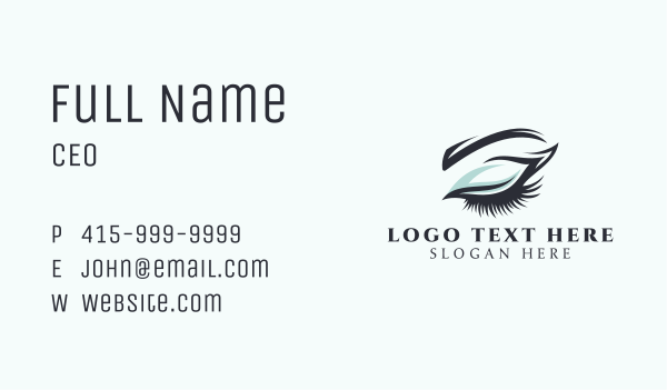 Eyeshadow Glam Cosmetic Business Card Design Image Preview