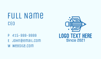 Blue Pencil Book Business Card Image Preview