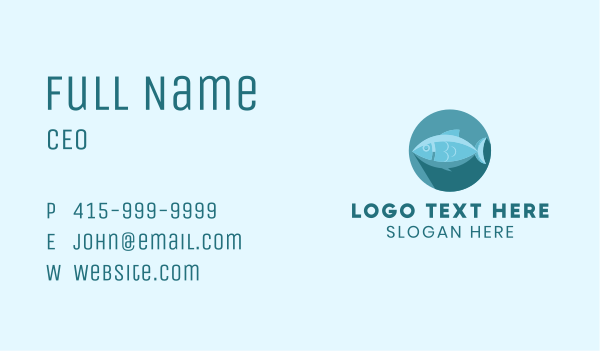 Tuna Fish Business Card Design Image Preview