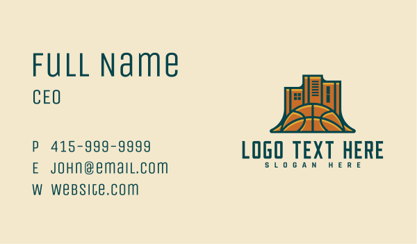 Basketball League City Business Card Design Image Preview