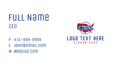 American Truck Fleet Business Card Image Preview
