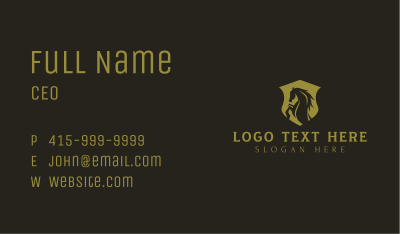 Horse Shield Stallion Business Card Image Preview