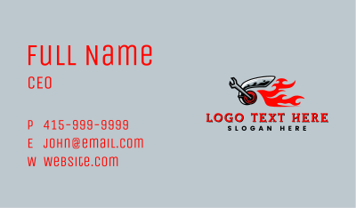  Turbo Wrench Mechanic Business Card Image Preview